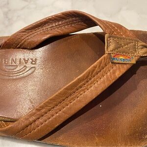 Men’s Rainbow, double layer sandals size 11/12